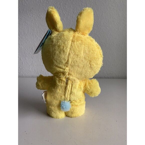 Hello Kitty Side Stepper Musical Greeter Bunny Hop 16" Yellow Easter Plush NEW - Picture 8 of 14